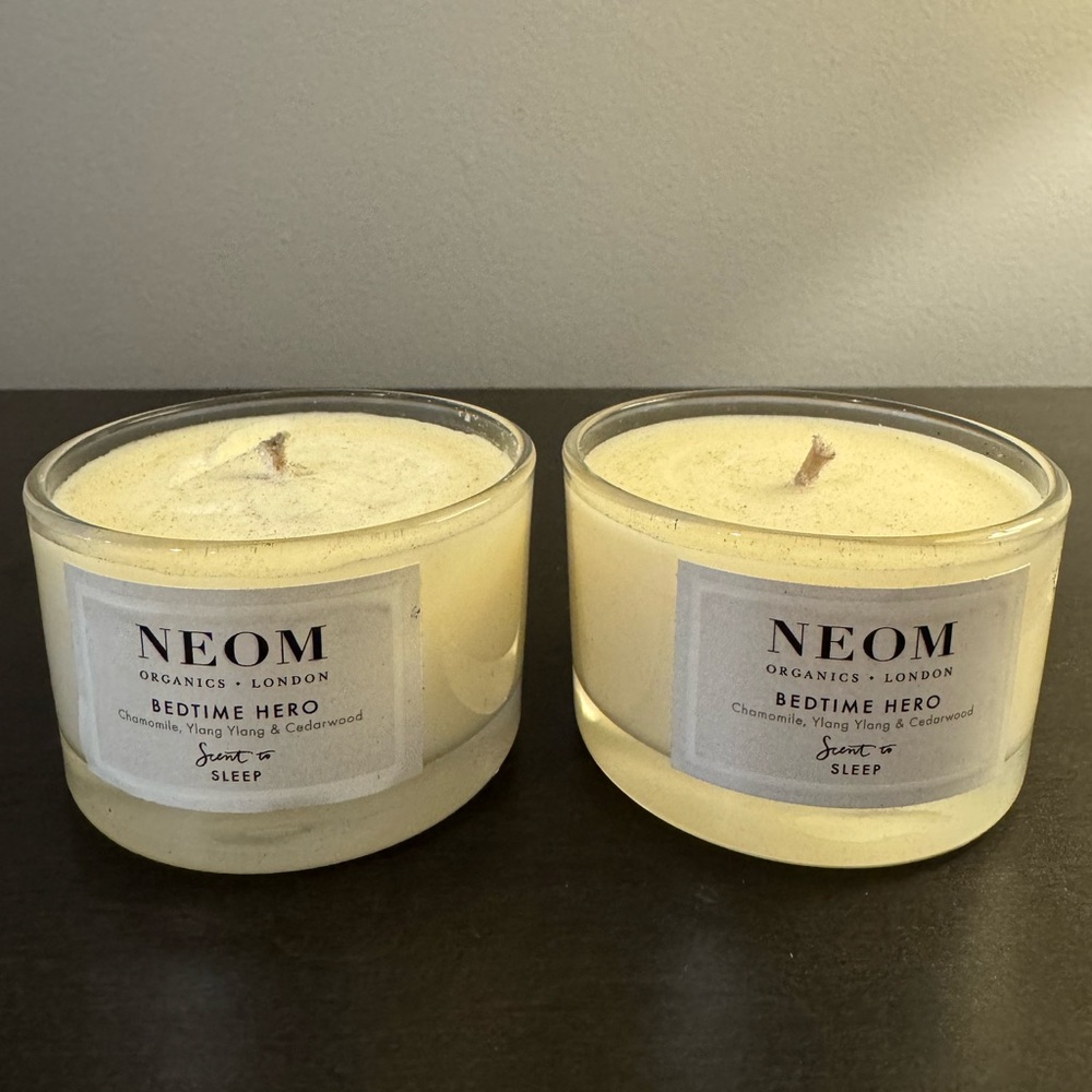 Neom Scent to Sleep Bedtime Hero Candle 75 g 2.64 oz Travel Size NEW X2